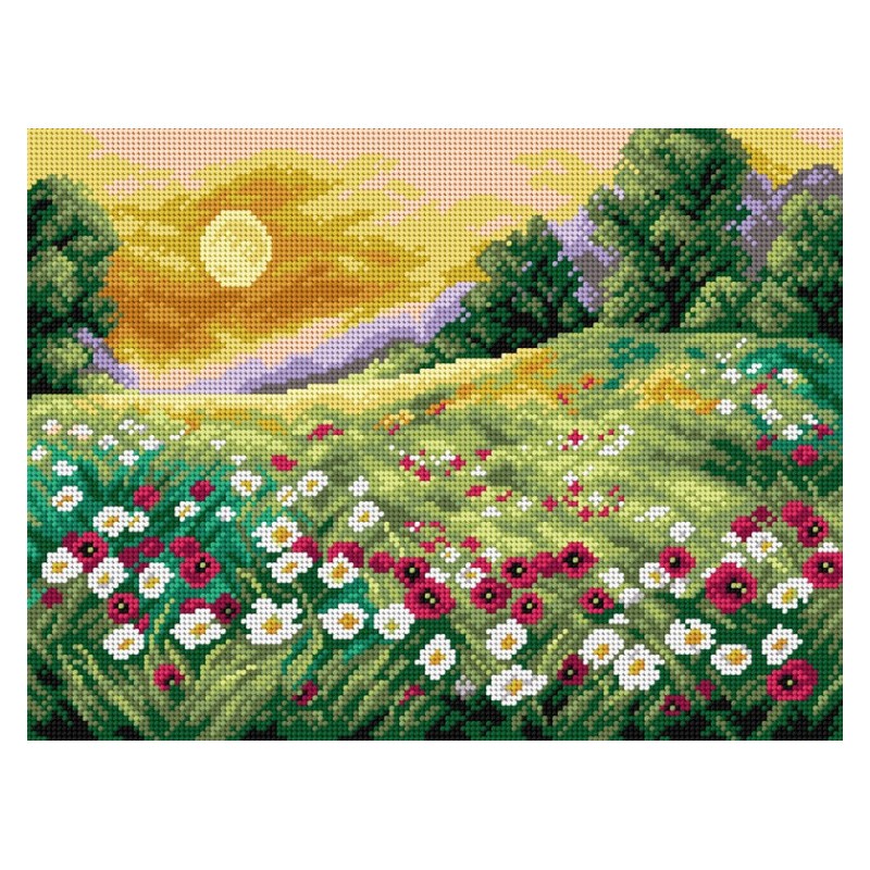 Aurinkoinen niitty -kanavatyö 2519J ilman lankoja