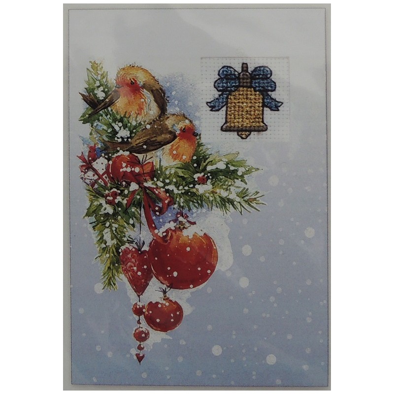 Joulukello-ristipistokortti Sp-96