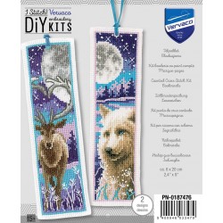 Peura ja susi kuutamolla -kirjanmerkit PN-0187476