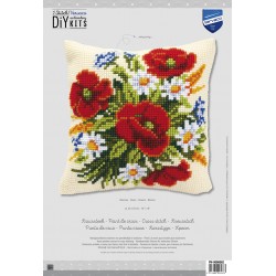 Kesäkukkia-ristipistotyyny PN-0008562