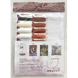 Keltaruskea kissa -ristipistotyö 2110