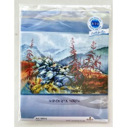 Syksyinen tunturi -ristipistotyö M933