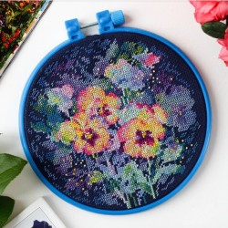 Akvarelliorvokit-ristipistotyö AHM-041