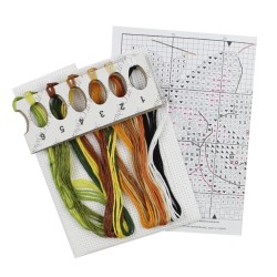 Päärynä-ristipistotyö M-740