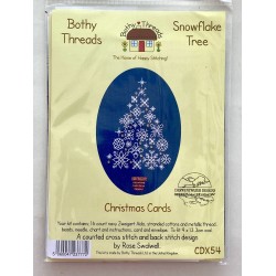 Lumihiutale puu -joulukortti CDX54