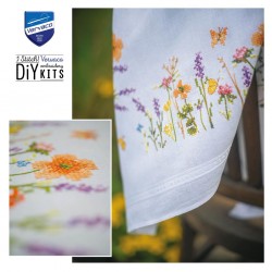 Laventeli ja niittykukkia -ristipistoliina PN-0199490