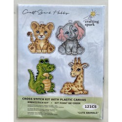 Söpöjä eläimiä -ristipistokoristeet 121CS