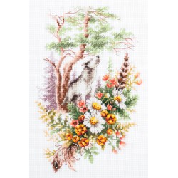 Kesäinen metsä -ristipistotyö 250-699