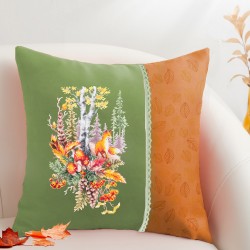 Syksyinen metsä -ristipistotyö 250-698