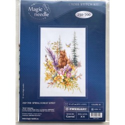 Keväinen metsä -ristipistotyö 250-700