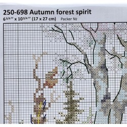 Syksyinen metsä -ristipistotyö 250-698