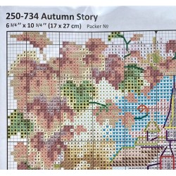 Syksyinen tarina -ristipistotyö 250-734