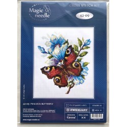 Neitoperhonen-ristipistotyö 42-09