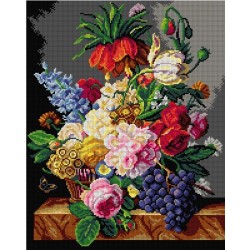 Kukat ja hedelmät -kanavatyö 3301M ilman lankoja