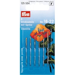 Teräväpäiset kirjontaneulat no.18-22 125 554