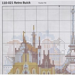 Retro Buick-ristipistotyö 110-021