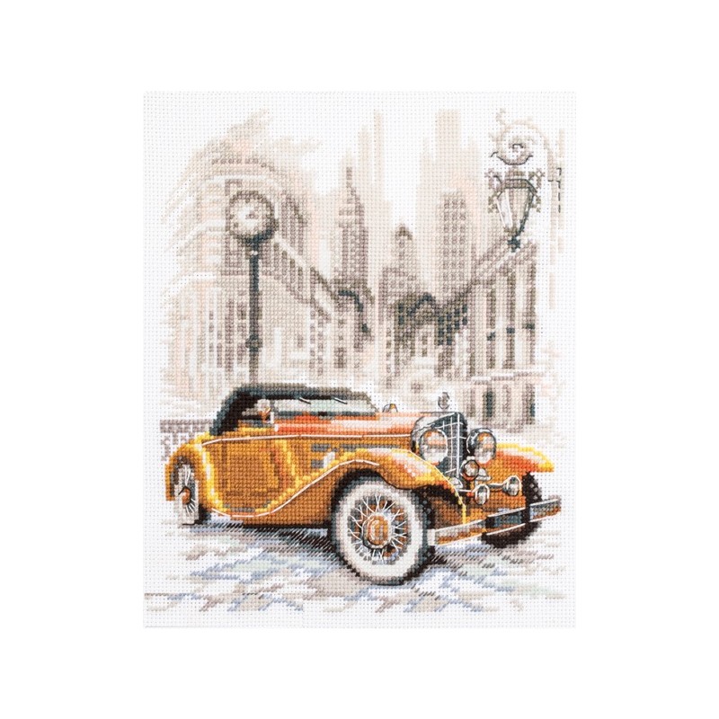 Retro tyyli, New York -ristipistotyö 110-026