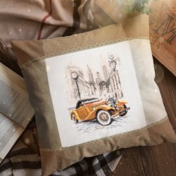 Retro tyyli, New York -ristipistotyö 110-026