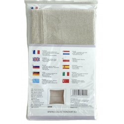 Tyynyn pellavanvärinen taustakangas vetoketjulla 5999