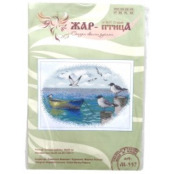 Laiturilla-ristipistotyö M-557