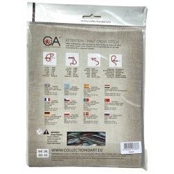 Harmaa kissa ja tulppaanit -kanavatyö 3090K