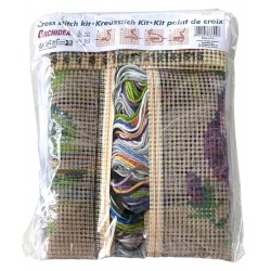 Orvokit-ristipistotyyny 99090