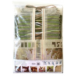 Vihreä silmäinen kissa -ristipistotyyny PN-0149856