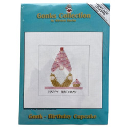 Hyvää syntymäpäivää-ristipistokortti 1776A