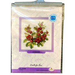 Puolukka-ristipistotyö H249