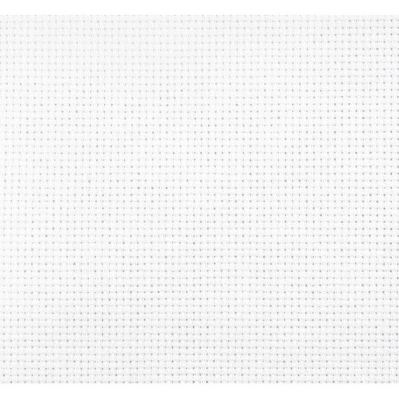 AIDA 14/50x50 cm -kirjontakangas valkoinen