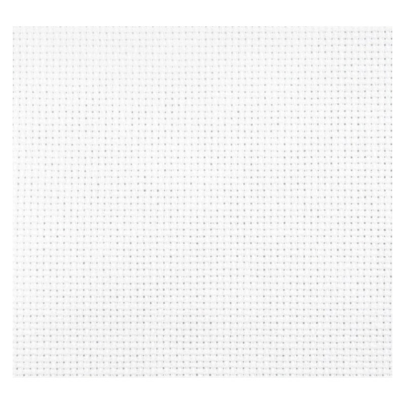 AIDA 18/50x100 cm -kirjontakangas valkoinen