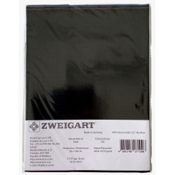 AIDA 18/50x100 cm -kirjontakangas musta