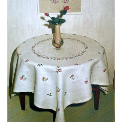 Juhlaruusut-kirjottava liina 130x130 cm L-051