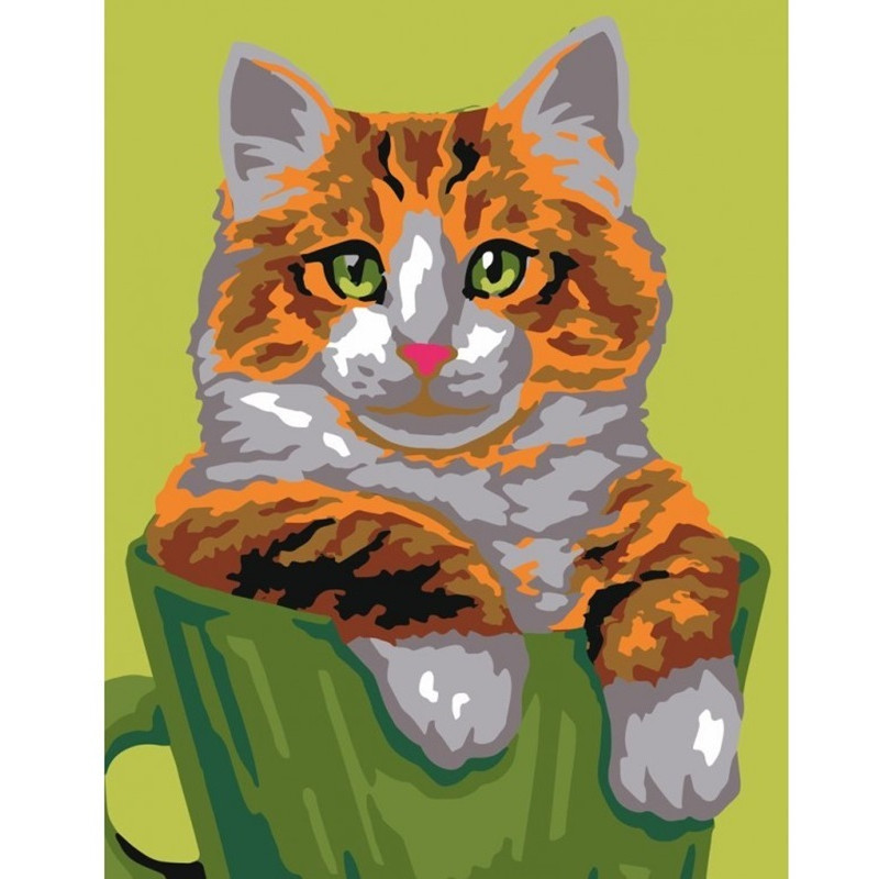 Kissa kupissa -kanavatyö 3272K