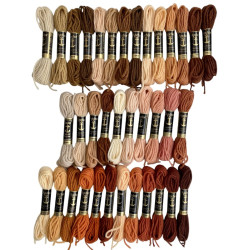 Ruskeat - punaruskeat villakirjontalangat 9482-9566