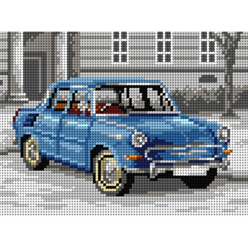 Skoda 1000 MB -kanavatyö 3467F ilman lankoja