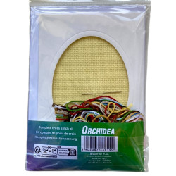 Joulupukki ja lahja -ristipistokortti 6323