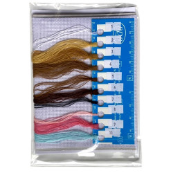 Suloinen koira-ristipistotyö M-0225