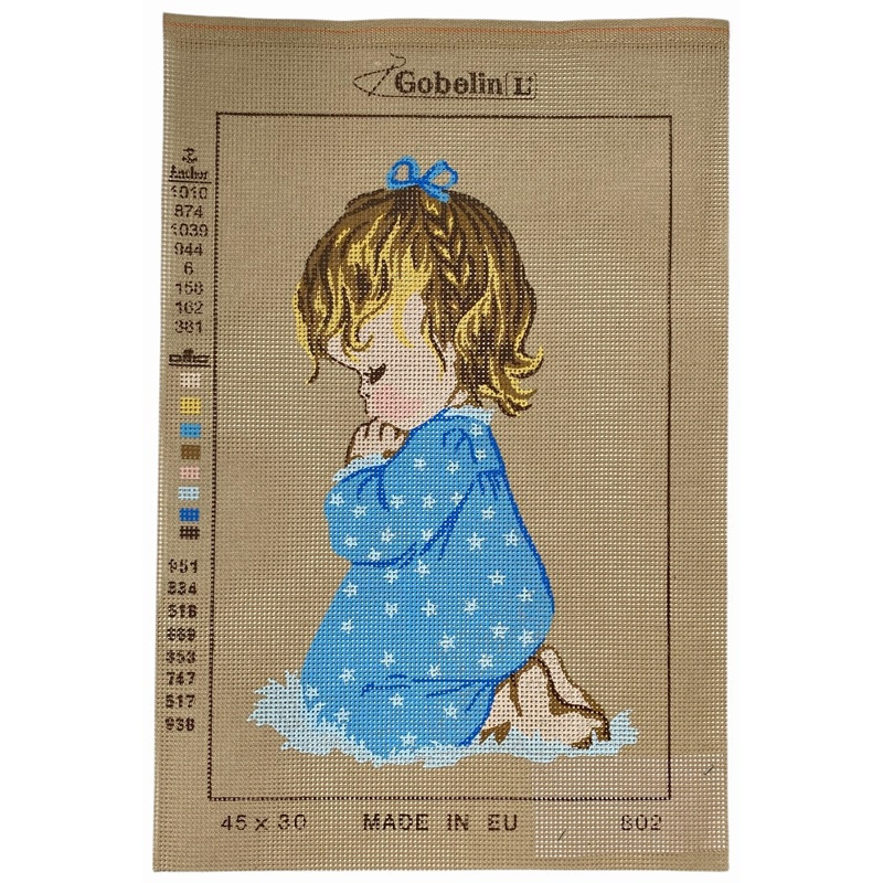 Rukoilijatyttö-kanavatyö 802 ilman lankoja