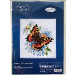 Nokkosperhonen-ristipistotyö 42-11