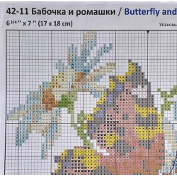 Nokkosperhonen-ristipistotyö 42-11