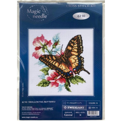 Ritariperhonen-ristipistotyö 42-10