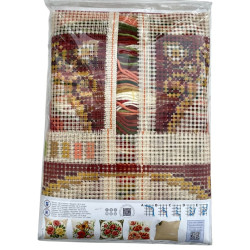 Kolme punaista ruusua -ristipistotyyny PN-0008576