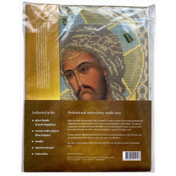 Kristus ja orjantappurakruunu -helmikirjontatyö RB-177