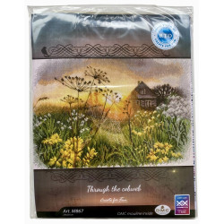 Hämähäkinverkon läpi -ristipistotyö M867