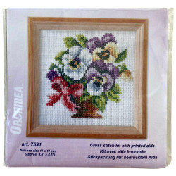 Orvokit maljakossa -ristipistotaulu 7591