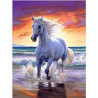 Hevonen auringonlaskussa -timanttimaalaus N02