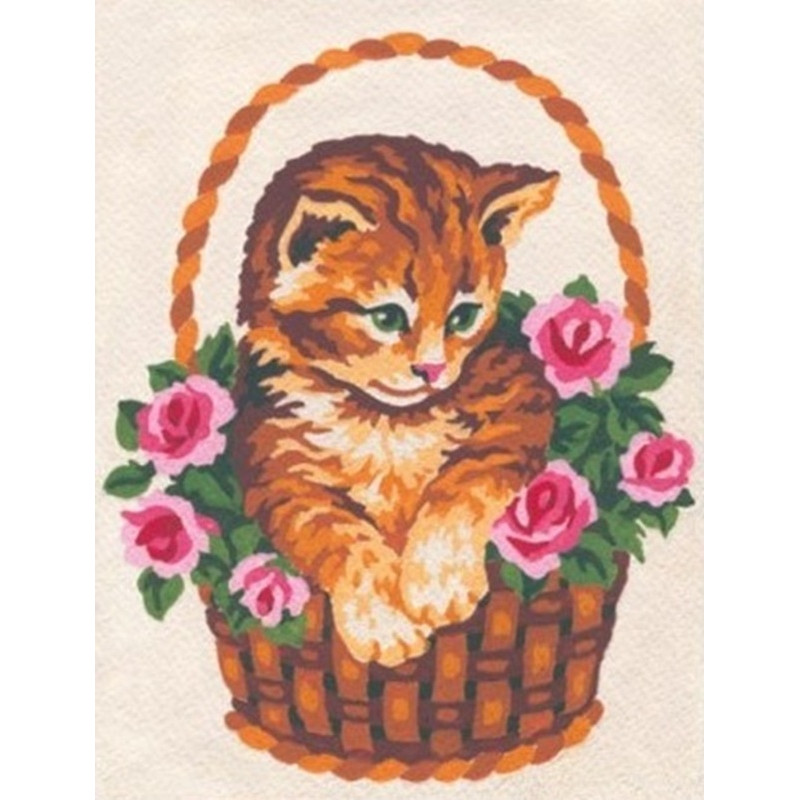 Kissa korissa -kanavatyö 3138K