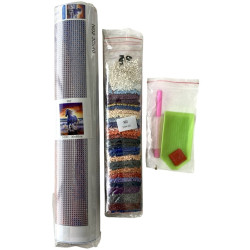 Hevonen auringonlaskussa -timanttimaalaus N02