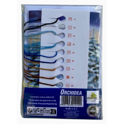 Talvinen kylä -ristipistokortti 6233